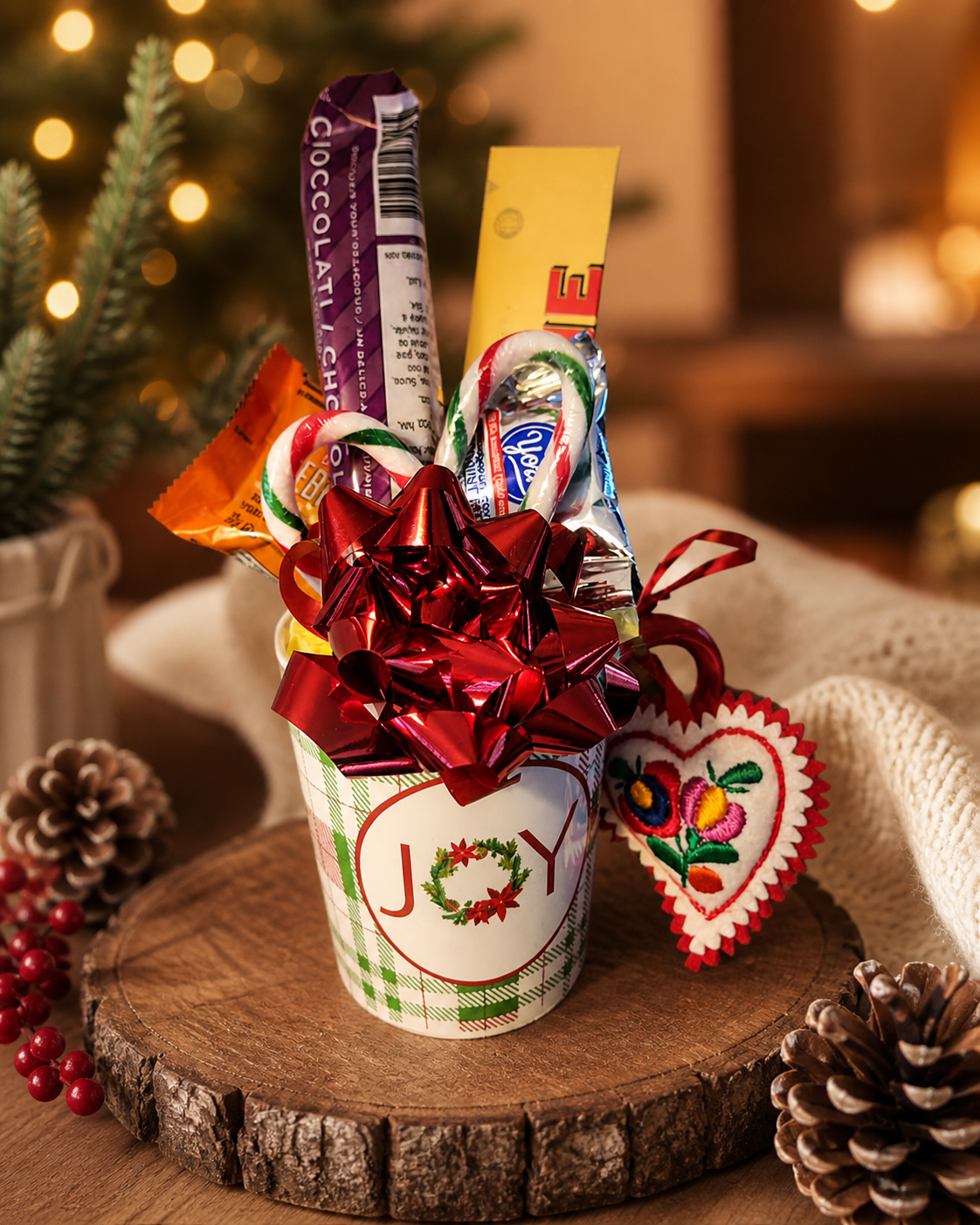 Holiday JOY mini basket